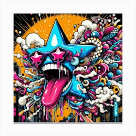 Psychedelic Star 1 Canvas Print