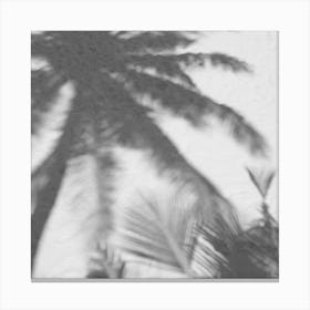 Palms On The Beach Square Canvas Print