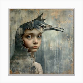 Bird In The Head Canvas Print