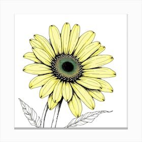 Yellow Sunflower Canvas Print