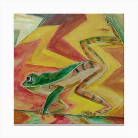 Green Frog Canvas Print