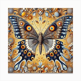 Damien Hirst Butterfly Art 1 Canvas Print