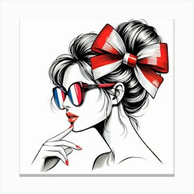 French girl Canvas Print