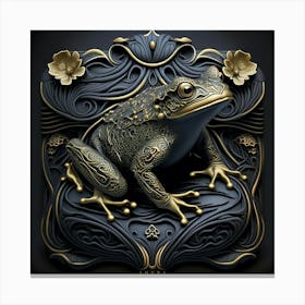 Golden Frog Canvas Print