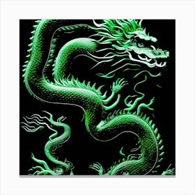 The Dragon Green Canvas Print