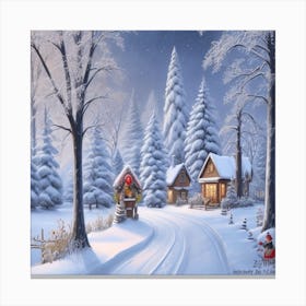 Santa'S Village Canvas Print