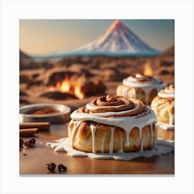 Cinnamon Roll hills Canvas Print