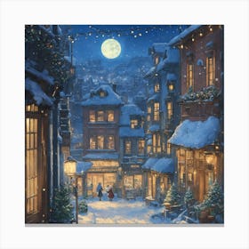 Christmas In The City Canvas Print