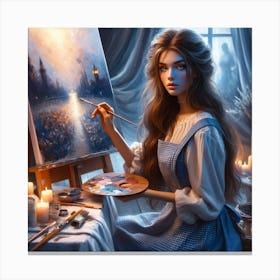 A women in fantasy Canvas Print