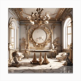 Rococo Interior Design Canvas Print