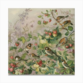 A Stunning Illustration Of William Morris Strawber Yeayjdpuqbolpxby3cwbkq Snlxf2vvqh 66nksiysbta Canvas Print