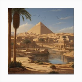 Ancient Egyptian Landscape 1 (1) Canvas Print