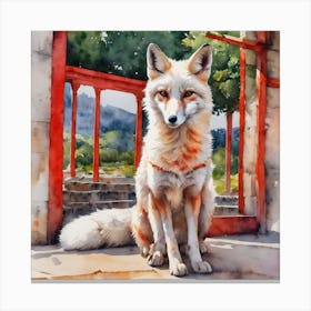 The Tarot Fox Canvas Print