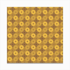 Brown Retro Pattern 05 Canvas Print