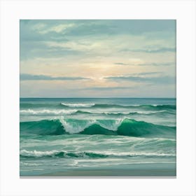 Sunset At The Beach 15 Canvas Print