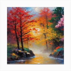 Autumn River Canvas Print