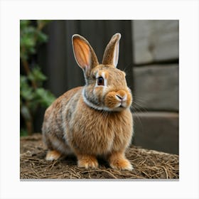 Default A Beautiful Rabbit Her Eyes Are Hazel And Her Hair Is 2 Canvas Print