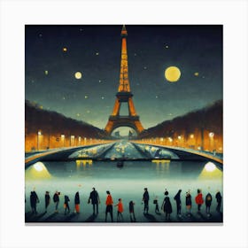 Paris At Night 5 Canvas Print