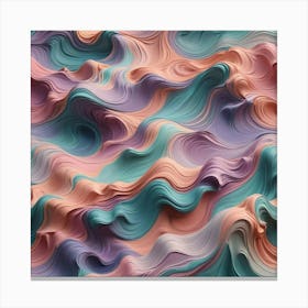 Abstract Wavy Pattern 11 Canvas Print