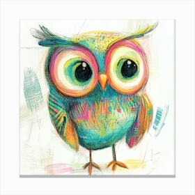 Colorful Owl 3 Canvas Print