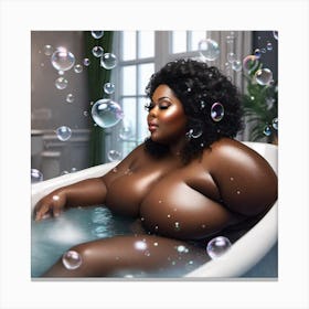 BBW bubble bath Canvas Print