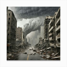 Disaster Stock Videos & Royalty-Free Footage Canvas Print