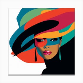 Woman In A Hat 45 Canvas Print