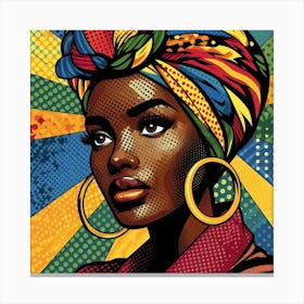 Dalila Pop Black Woman  Canvas Print