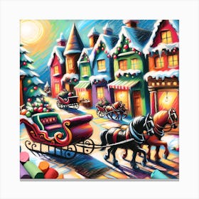 Super Kids Creativity:Christmas Village 1 Canvas Print
