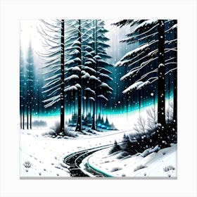 Snowy Forest 1 Canvas Print