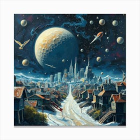 Space City 3 Canvas Print