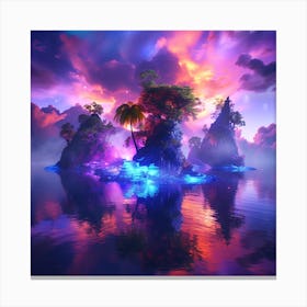 Island In The Sky 1 Canvas Print