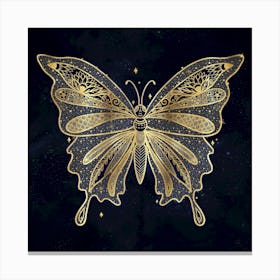 Gold Butterfly Canvas Print