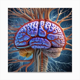 Human Brain 90 Canvas Print