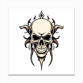 Skull Tattoo Canvas Print