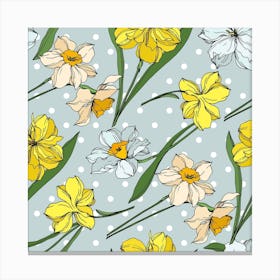 Narcissus Floral Botanical Flowers Canvas Print