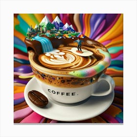 Coffee Ad Canvas Print