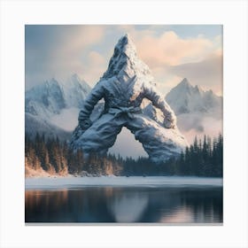 Karate Mountain Canvas Print