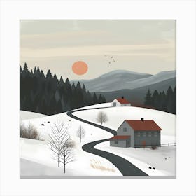 Winter Landscape Canvas Print