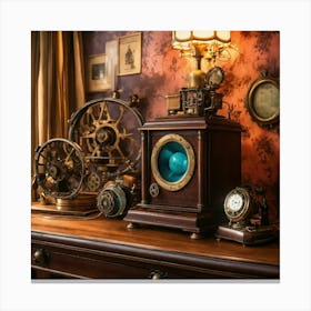 Steampunk Room Canvas Print