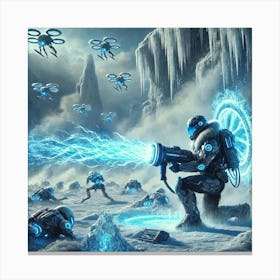 A Futuristic Sci Fi Depiction Of Thermal Disruptio Canvas Print