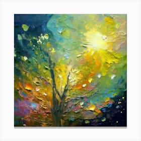 Tree In The Sun Canvas Print