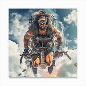 Sniper In The Sky Canvas Print