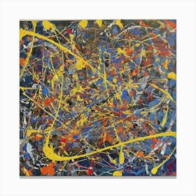 Abstract Painting inspired by Jackson Pollock 8 Canvas Print