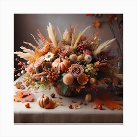 Thanksgiving Bouquet Canvas Print