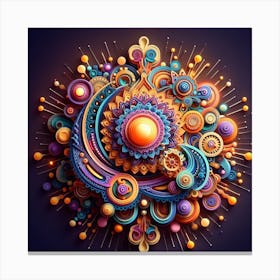 Abstract Fractal Art Canvas Print