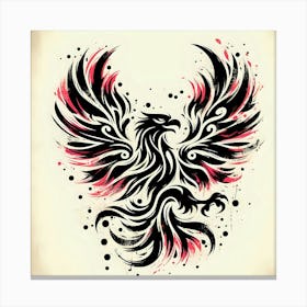 Phoenix Tattoo Design 1 Canvas Print