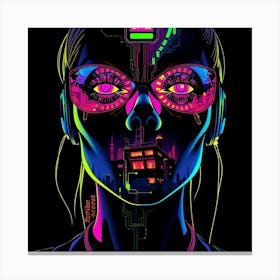 Neon Girl 2 Toile