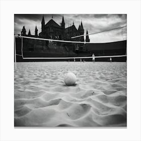 Volleyball Ball In The Sand 1 Canvas Print