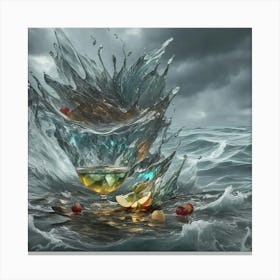 'Water Splash' Canvas Print